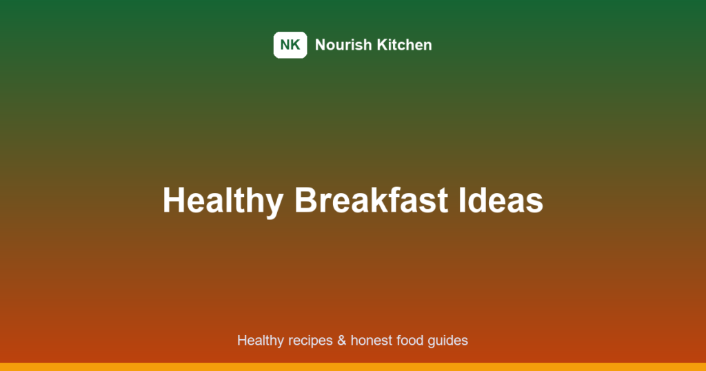 healthy breakfast ideas featured image
