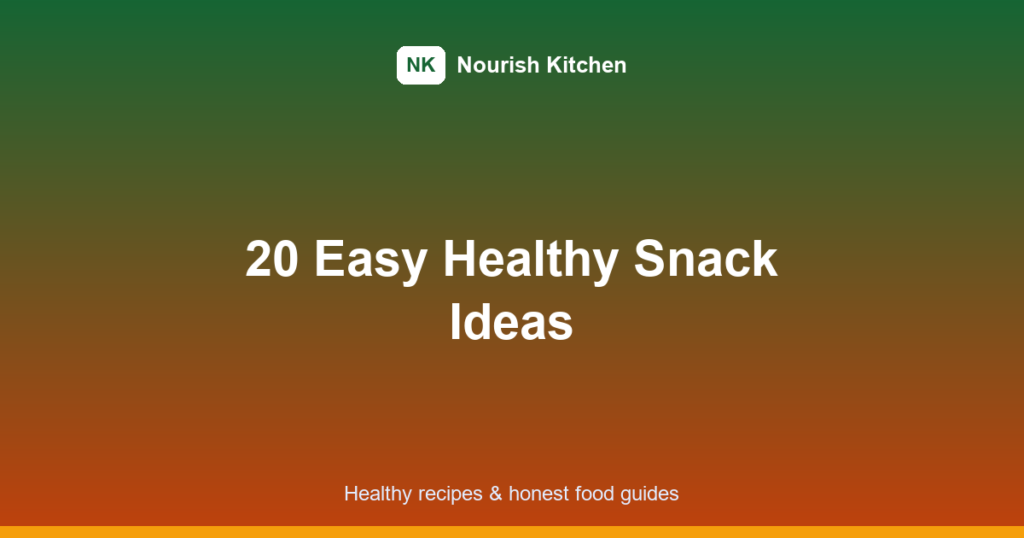 healthy snacks featured image