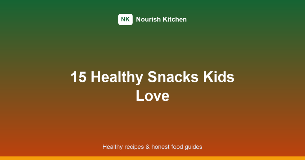 healthy snacks for kids featured image