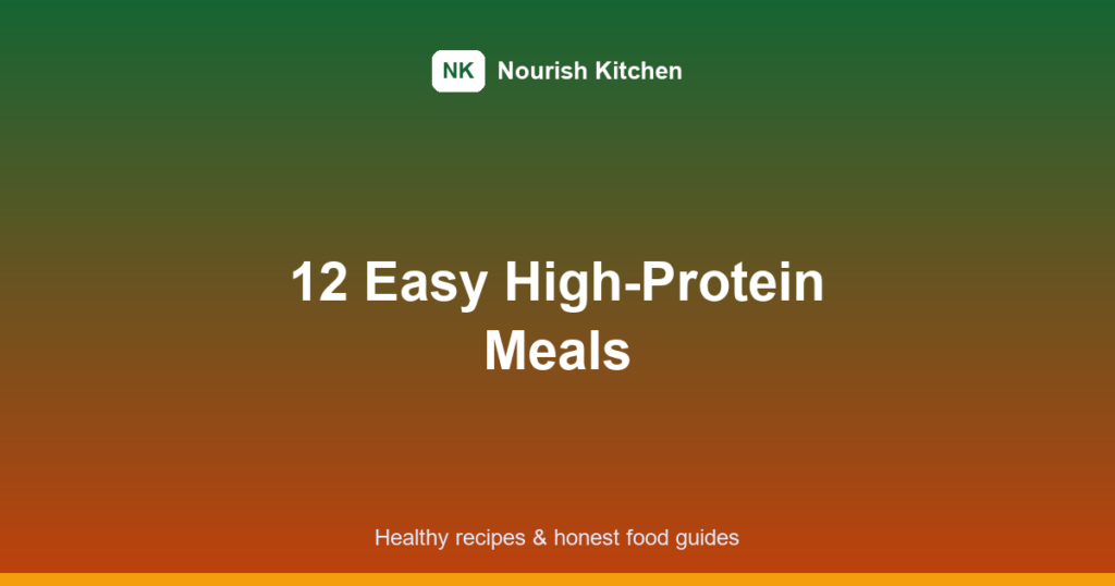 high protein meals featured image