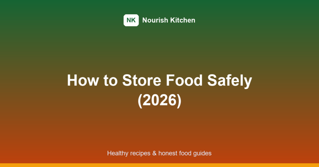 how to store food featured image