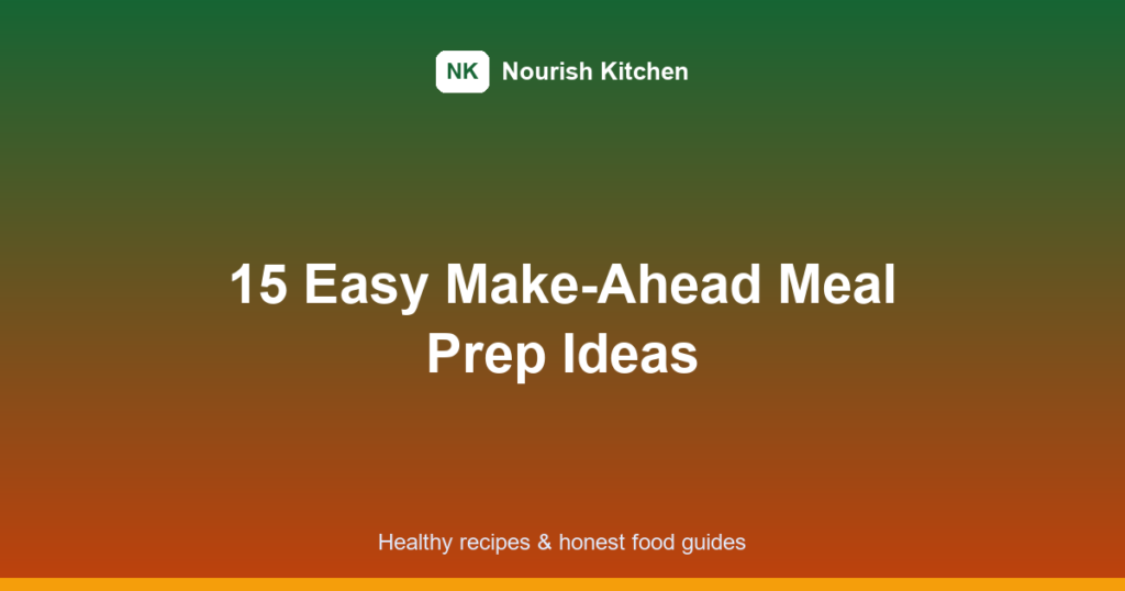 meal prep ideas featured image